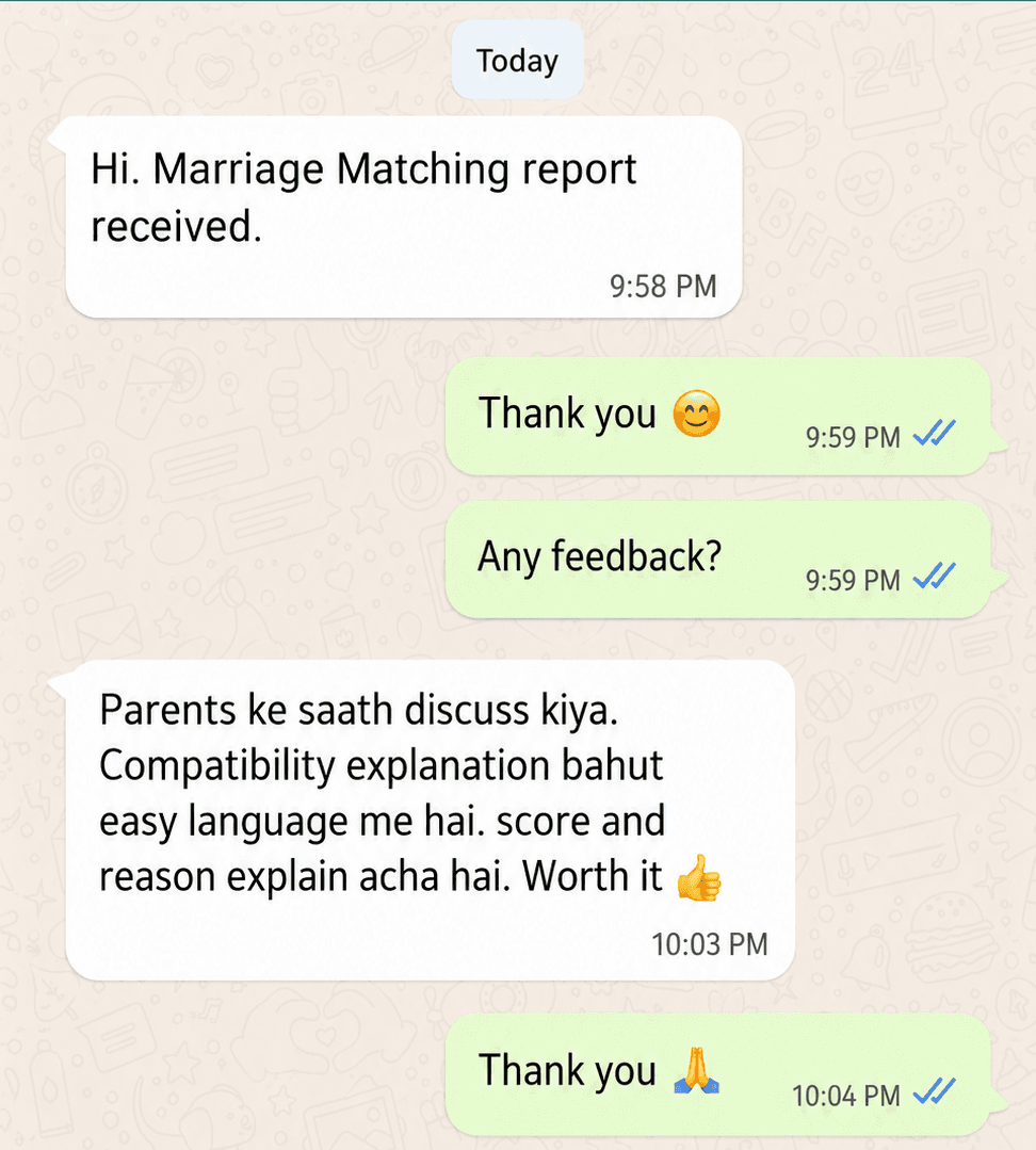 Customer testimonial from Ankit