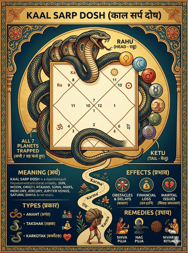 12 Types of Kaal Sarp Dosh Explained