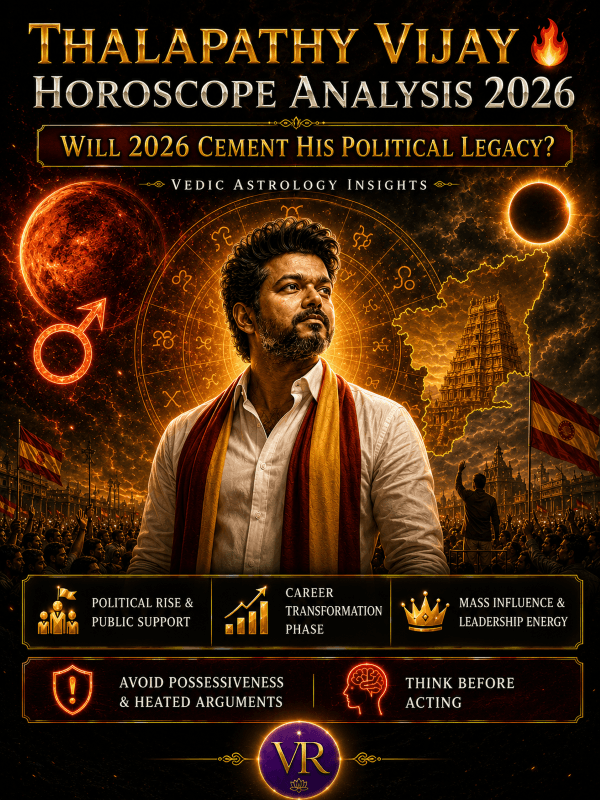 Thalapathy Vijay Horoscope Analysis: Will 2026 Cement His Political Legacy?