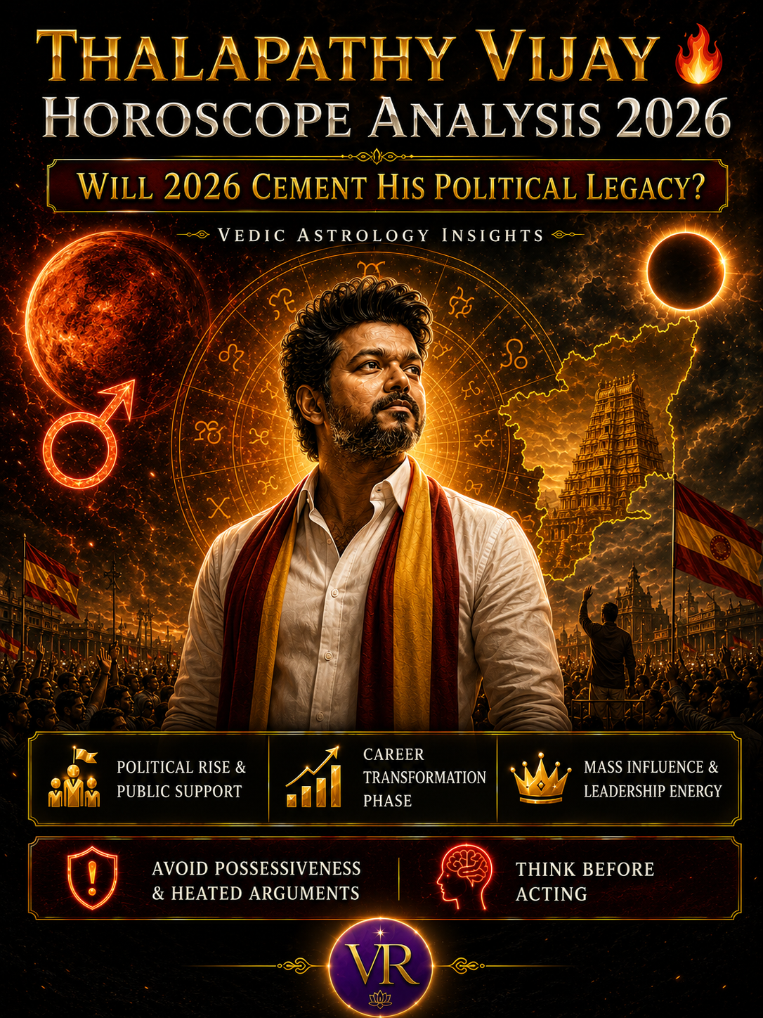 Thalapathy Vijay Horoscope Analysis: Will 2026 Cement His Political Legacy?